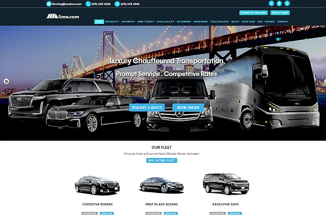 Transportation Custom Web Design
