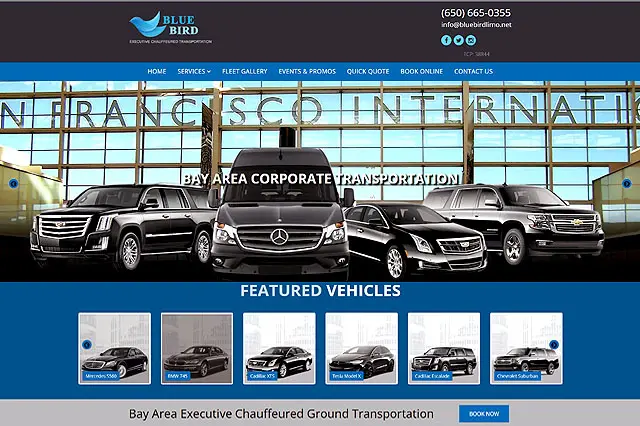 transportation semi custom web design