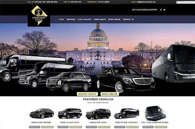transportation semi custom web design