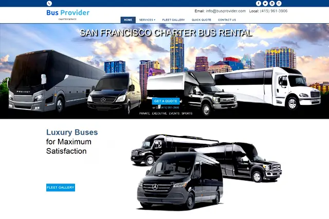 transportation web design