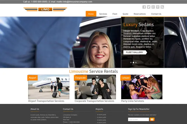 Transportation Pre Designed Sites