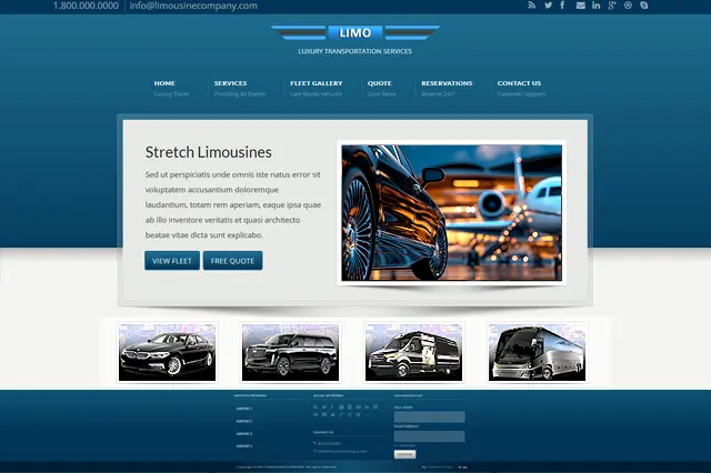 Transportation Pre Designed Sites